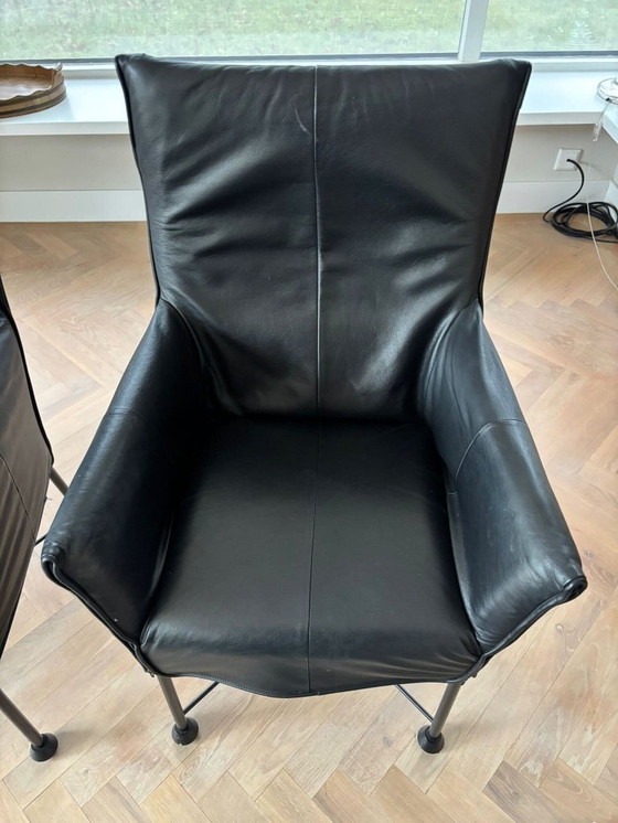 Image 1 of Montis Chaplin - Leren Design Stoelen - Gerard Van Den Berg - 3 Stuks