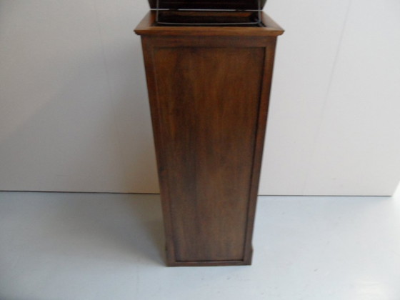 Vintage Rolluikkast Met Lessenaar – Opbergkast, Wood (photo 11 of 12)