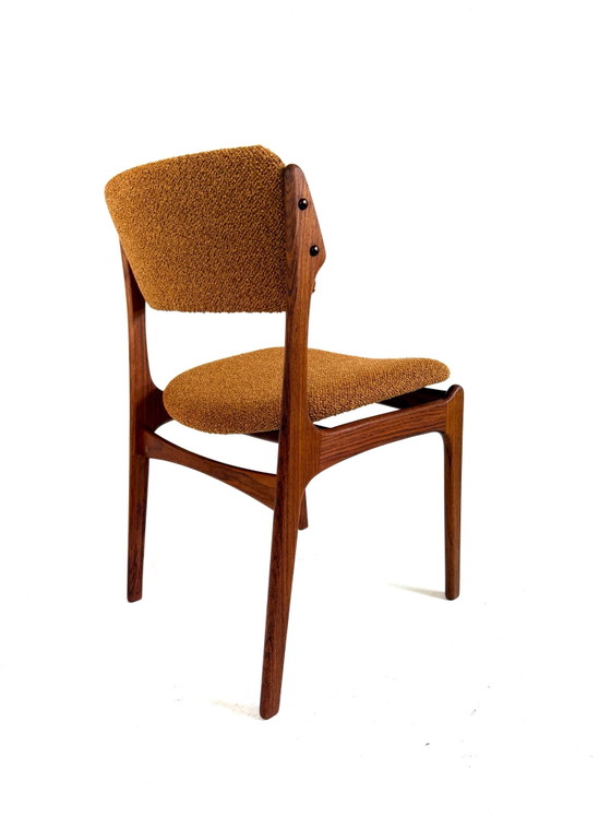 6x restored Dining chairs, Erik Buch ‘60 – Wood, Textile (photo 12 of 15)
