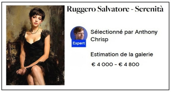 Image 1 of Splendid work by Ruggero Salvatore "Serenità" 60x45 cm