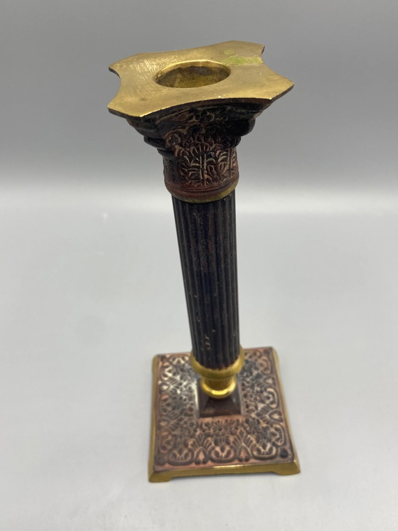 Neoclassicistische zuilkandelaar – tijdperk Napoleon III – Decoratieve objecten (photo 2 of 5)