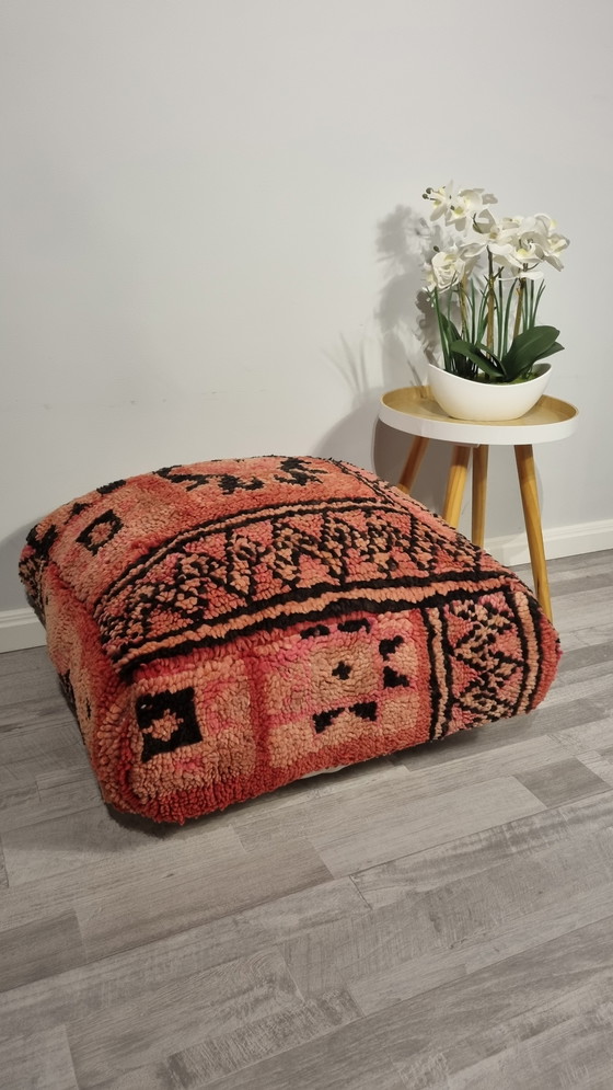 Image 1 of Moroccan Berber Wool Footstool