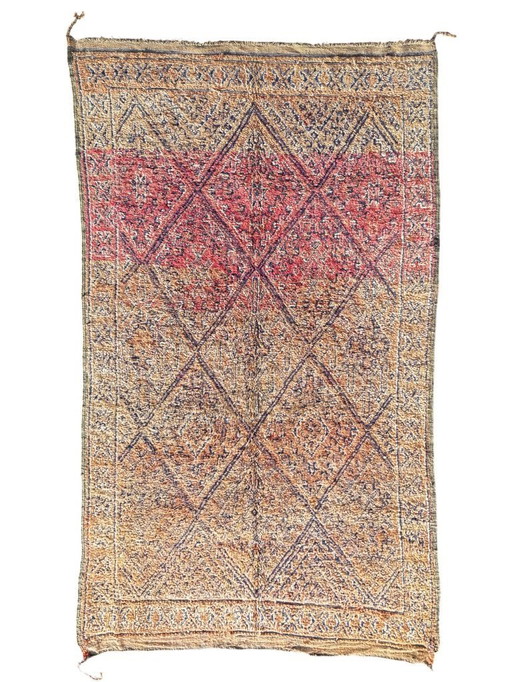 Vintage Moroccan Boujad Rug 200 x 350 cm – Rare Collector’s Piece – Handwoven Wool Carpet – Perfect Condition