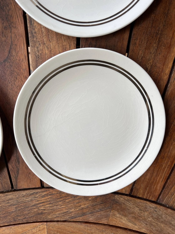 5 vintage Gien dessertborden, model 4607 – Servies, Porselein (photo 8 of 14)