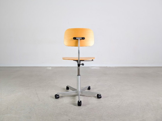 Image 1 of Sedia da ufficio Fritz Hansen, Jørgen Rasmussen design KEVI, sedia in legno