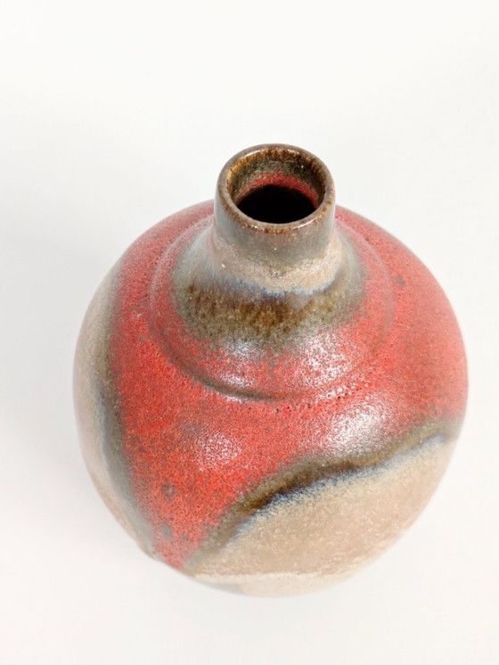 Image 1 of West German Pottery Vase by Ruscha Keramik, Model 830 Vulcano Fat Lava, 1960s