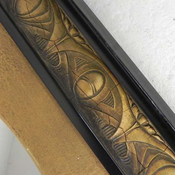 Image 1 of 8-hoekige Art Nouveau spiegel, jaren 20