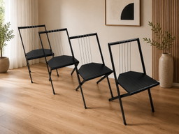 Lucci & Orlandini ELAM Uno Margherita designstoelen. 4 italy