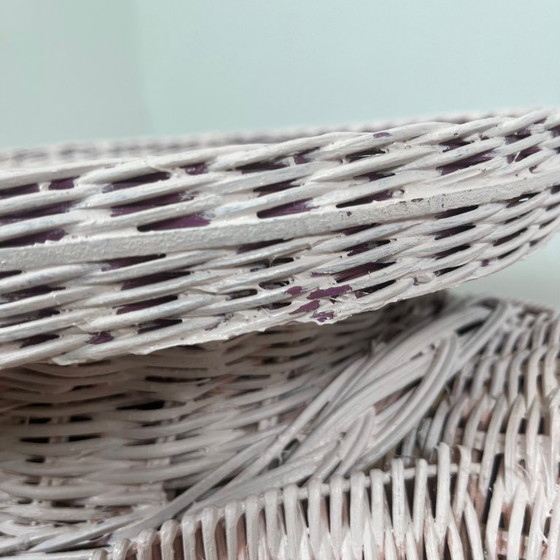 Image 1 of Table d’appoint vintage en rotin en forme d'éléphant, att. à Vivai del Sud, italie, 1960 - 1970