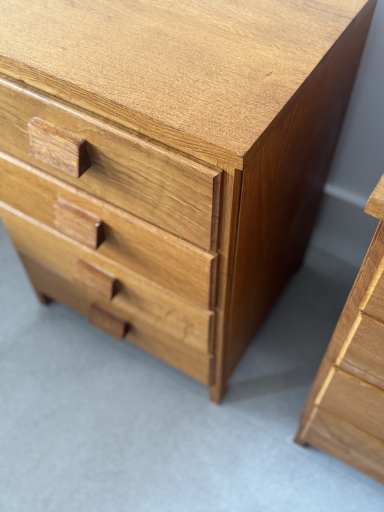 Image 1 of Teak-Nachttischset