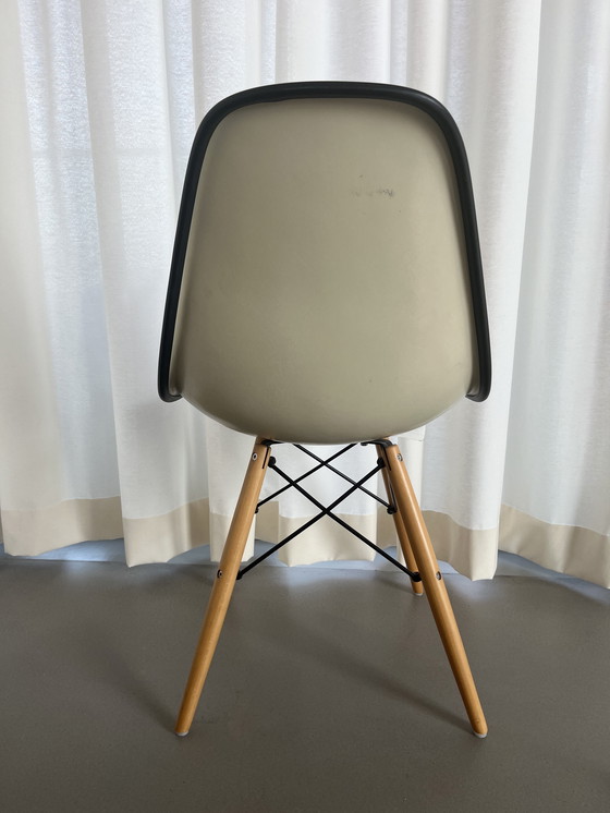 Image 1 of Authentic Vintage Eames DSW Upholstered Side Chair