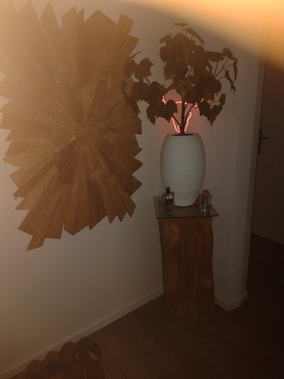 Image 1 of Zwei handgefertigte Hartholzmöbel