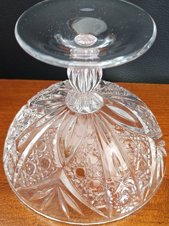 Image 1 of Antico porta caramelle in legno intagliato