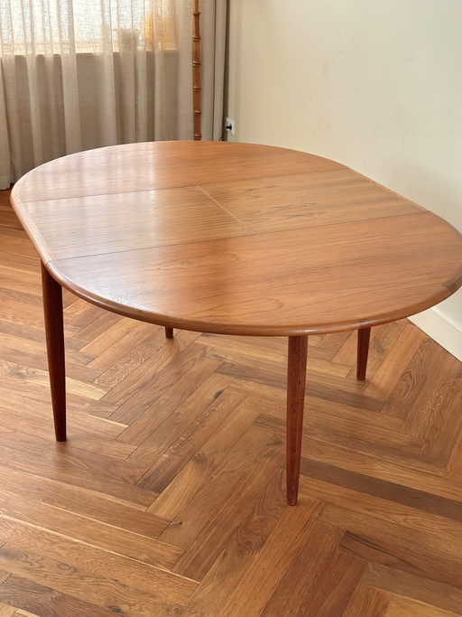 Vintage Dining Table Niels Otto Møller Teak Wood 50s/60s/70s – eettafels (photo 2 of 15)