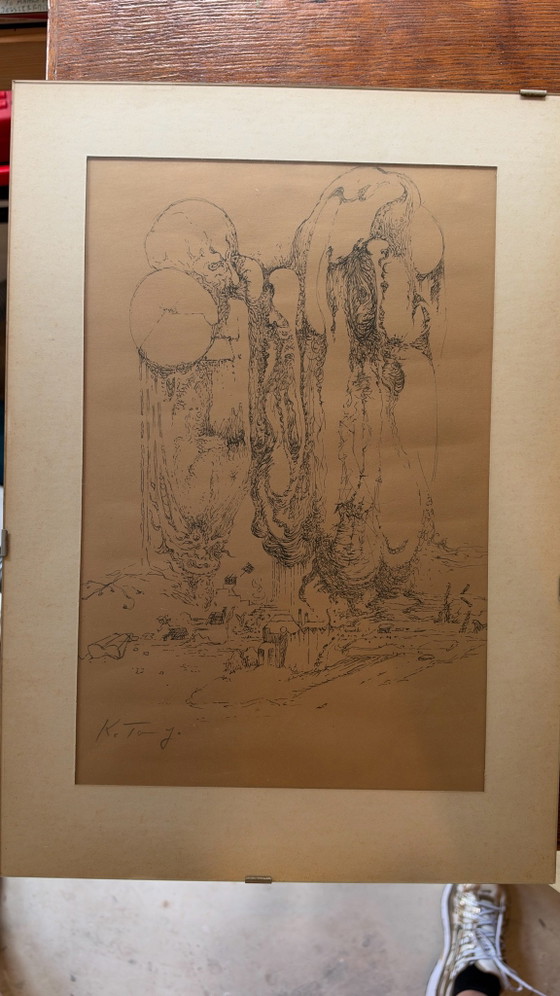 Kristians Tonny Zeichnung – Gemälde & Zeichnungen, Papier (photo 5 of 5)