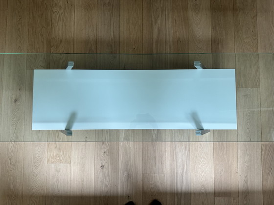 Designtisch Van Beek Modell B1 – Couchtische, Aluminium, Glass (photo 5 of 7)