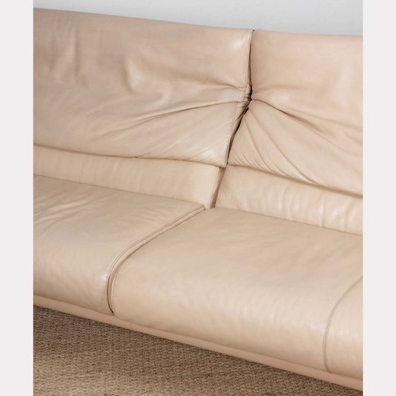 Image 1 of Alanda leren bank van Paolo Piva voor B&B Italia, 1980