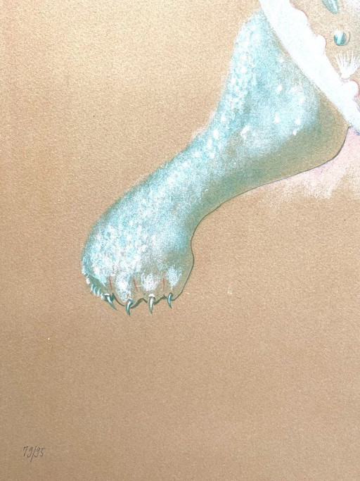 Leonor Fini – Esfinge surrealista (litografía rara)
