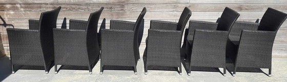 Image 1 of 6 sedie da pranzo Varaschin con cuscini