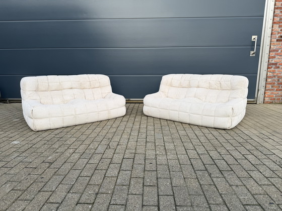 Image 1 of Ligne Roset Kashima 3 posti, 2x2 posti, 1 posto in velluto a coste beige 10/10