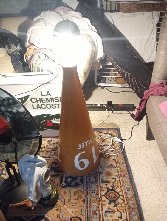 Image 1 of Lampadaire conique industriel en aluminium fait main