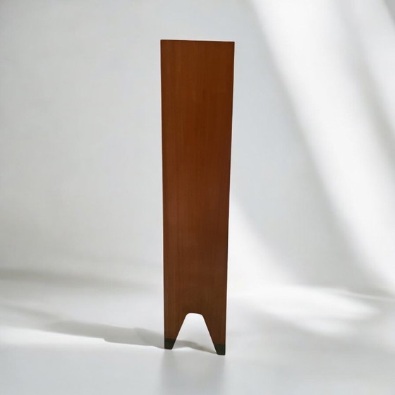 Image 1 of Mid - Century tapered bookcase with brass shoes. Very high quality design piece from the 50s/60s.