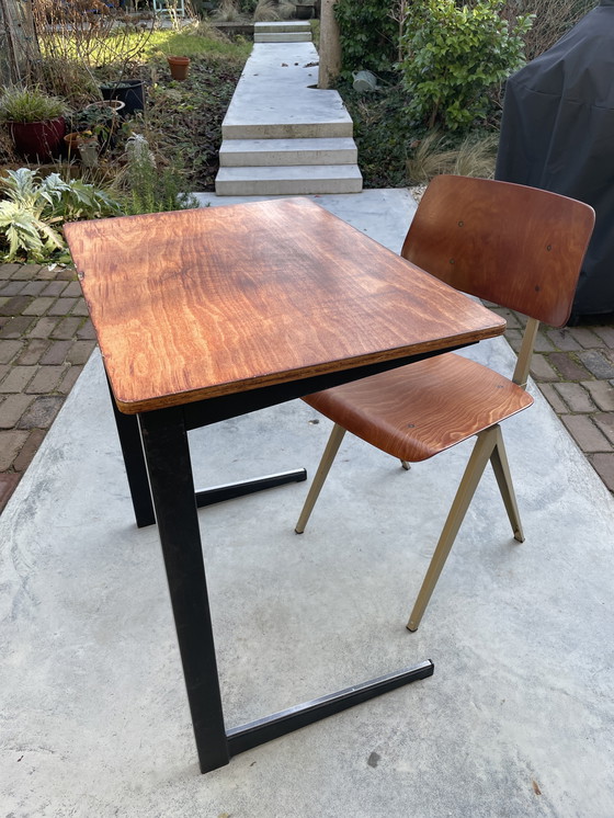 Image 1 of Vintage school desk table Atelier Marko - Dutch design 1960