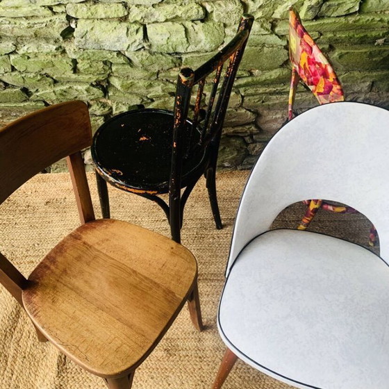 Image 1 of Set di 4 sedie spaiate