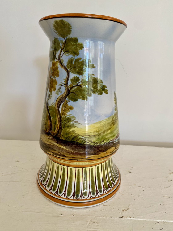 Image 1 of Vase ancien peint à la main