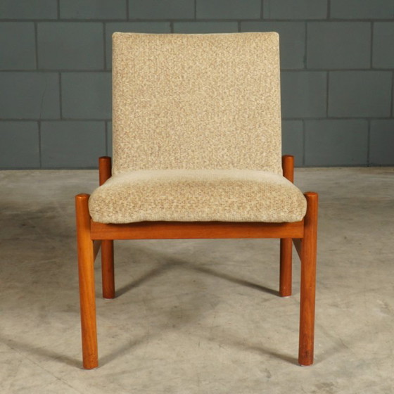Set da salotto danese – Due poltrone con tavolino – Anni '70 – Textile (photo 5 of 19)