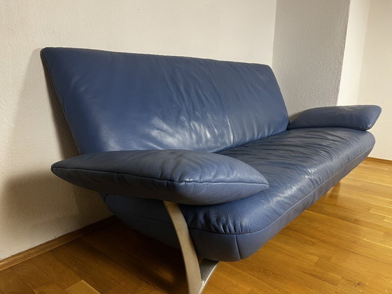 Image 1 of Rolf-Benz Designer Sofa - Echtleder, top Zustand - Lieferung mgl.