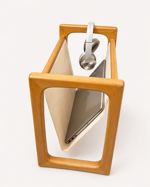 Porta revista danés vintage Aksel Kjersgaard estilo 60s/70s