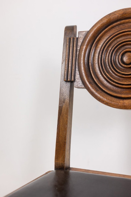 Image 1 of Étienne Kohlmann. Set aus 6 Stühlen im modernistischen Stil. 1960er Jahre.