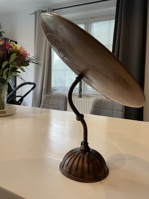Lámpara de escritorio de alta gama de Aldo Bernardi (diseño italiano) – tafellampen, Marble, Metal