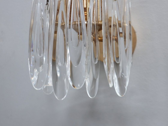 Image 1 of Set di 4 applique vintage in vetro di Murano a goccia anni '80