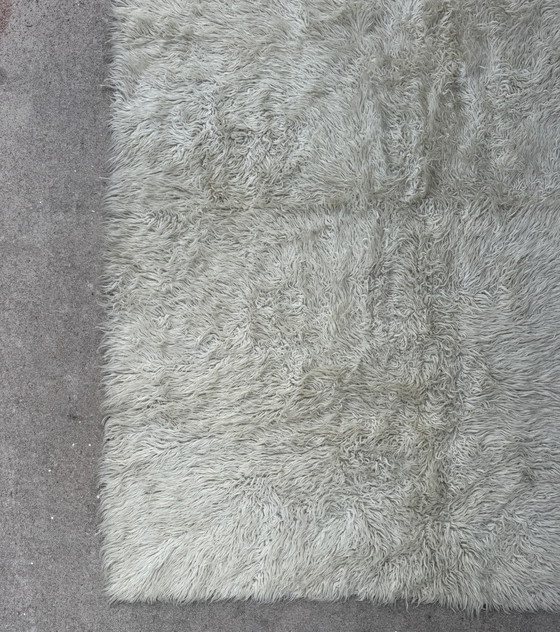 Groot Scandinavisch wollen tapijt van Rya, jaren 60 – Vloerkleden en tapijten, Wool (photo 8 of 15)