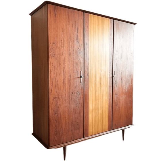 Image 1 of Vintage mid-century duotone deens design kledingkast 1960's