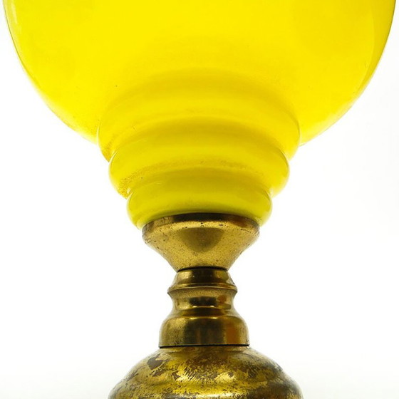 Postmoderne Pendelleuchte aus der Mitte des 20. Jahrhunderts von Polam, 1970er Jahre – Pendelleuchten, Glass (photo 5 of 15)