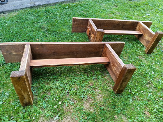 Image 1 of Lote de 2 bancos antiguos