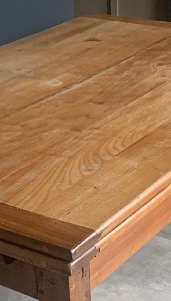 Image 1 of Franse kersenhouten eettafel