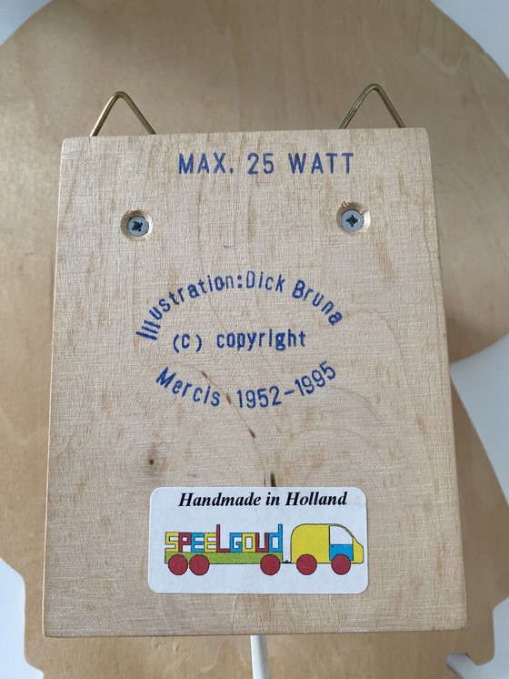 Image 1 of Lampada da parete vintage Miffy Miffy - anni '90 - Dick Bruna