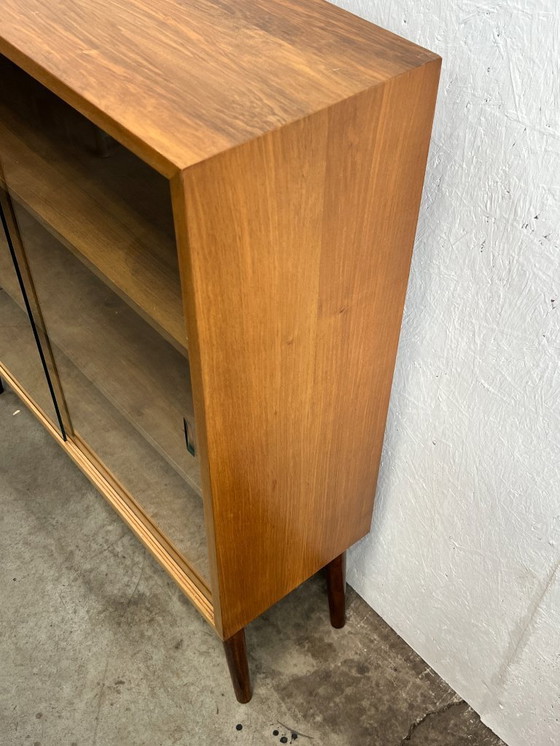 Image 1 of Vintage Wk Möbel Sideboard / Display Case, With Glass Sliding Doors. Germany 1970's
