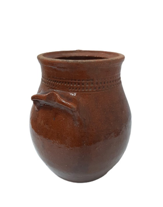 Image 1 of Vaso da fiori in terracotta vintage, fioriera, vaso 21 cm