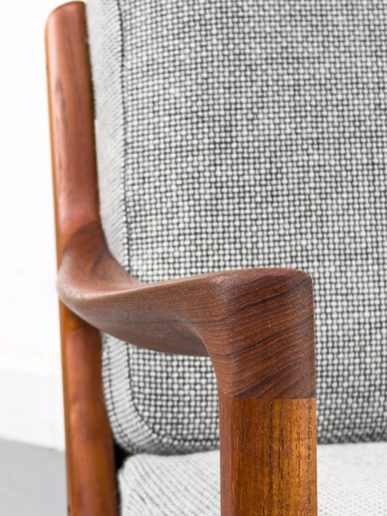 Senator Rocking Chair in Teak by Ole Wanscher for Cado, 1974, Wool, Mid Century Modern (photo 11 of 31)