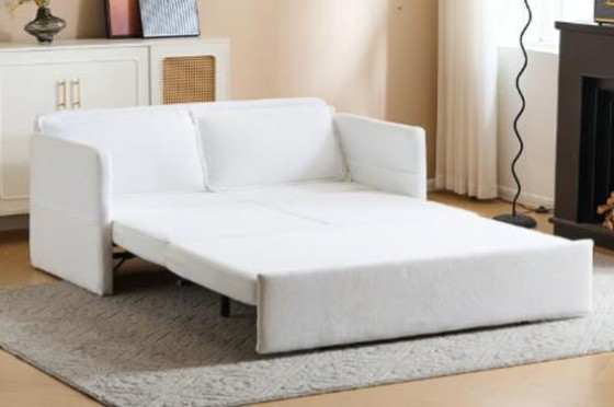 Image 1 of Fauteuil-lit 3 en 1 avec tablette et port USB, canapé convertible