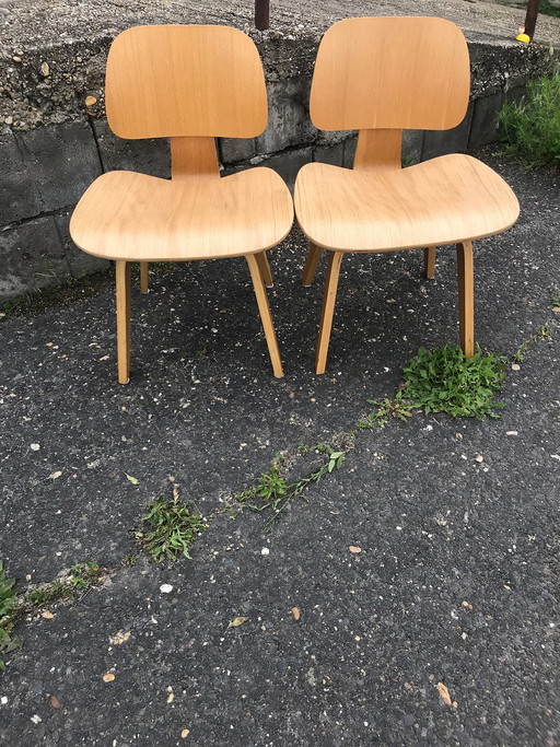 Ensemble de chaises en contreplaqué moulé restaurées