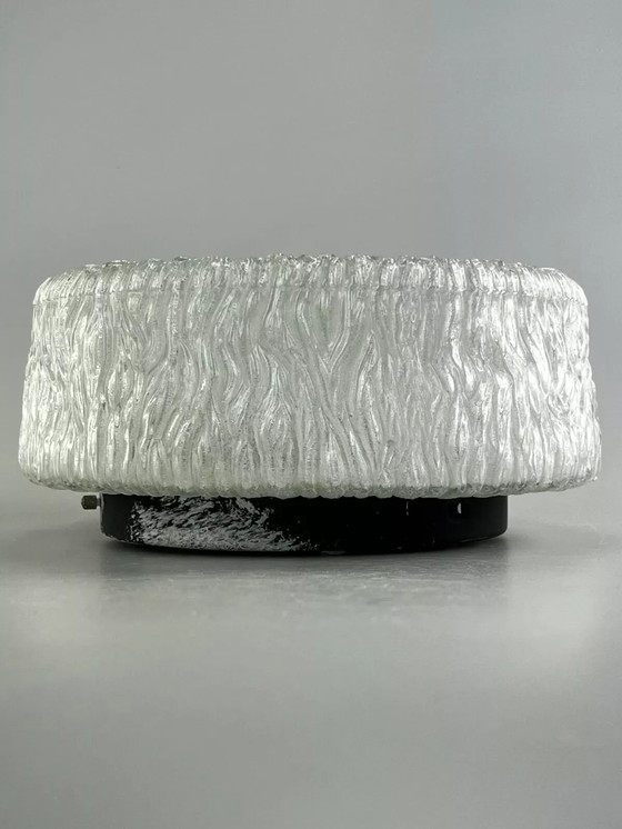 Image 1 of 60er 70er Jahre Lampe Leuchte Plafoniere Flush Mount Glas Space Age Design 70s