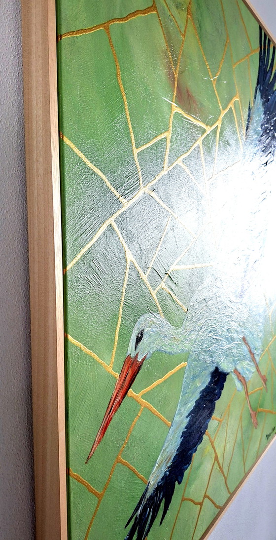 Manou Claire - Fly Bird Fly – Paintings & Drawings, Wood, Canvas (photo 4 of 5)
