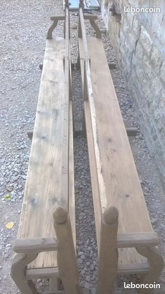 Image 1 of Pairs of large church pews