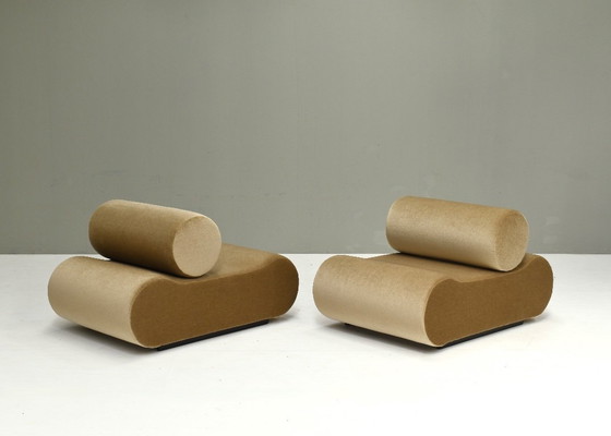 Image 1 of 2 poltrone lounge "Corbi" di Klaus Uredat in mohair nuovo per COR, Germania - 1969